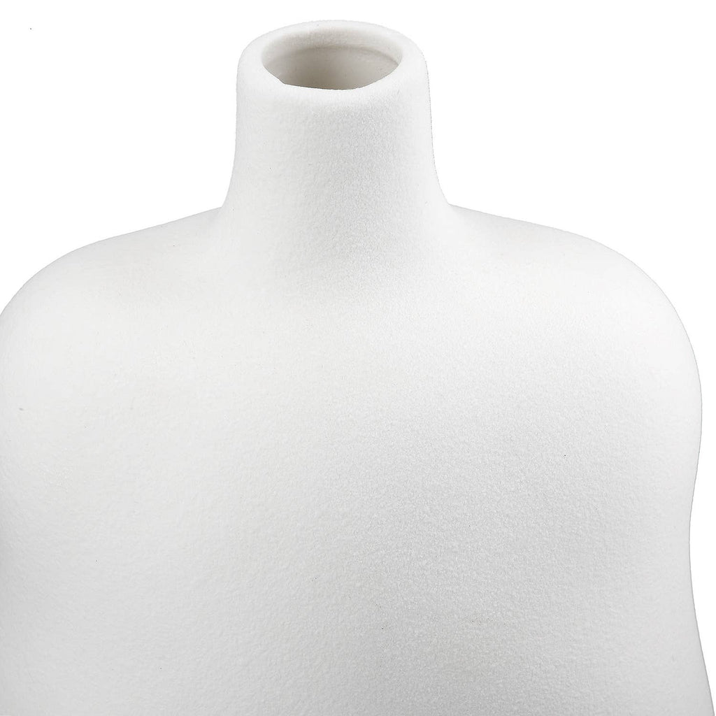 Ceramic White Organico Vase - LUXONAS HOME