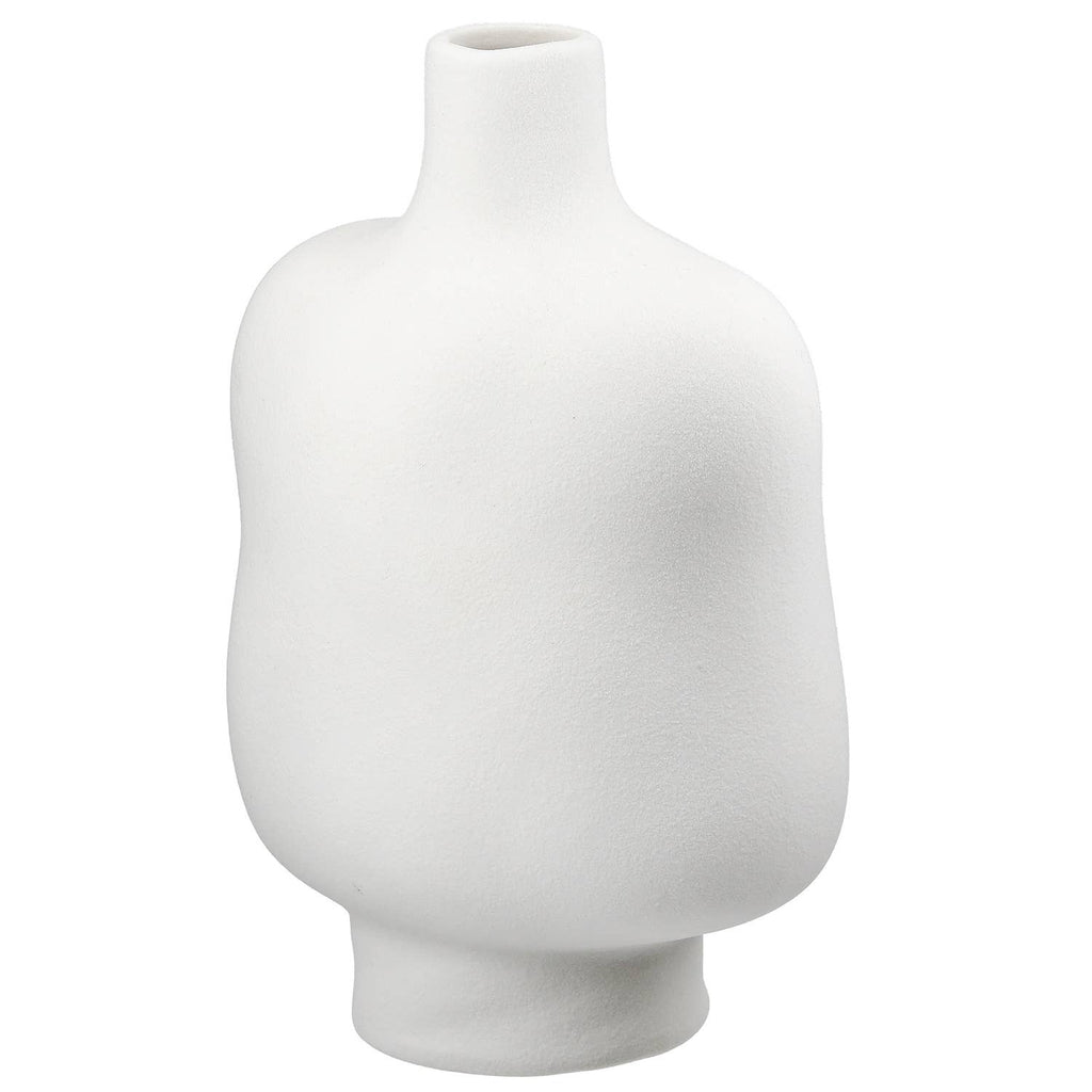 Ceramic White Organico Vase - LUXONAS HOME