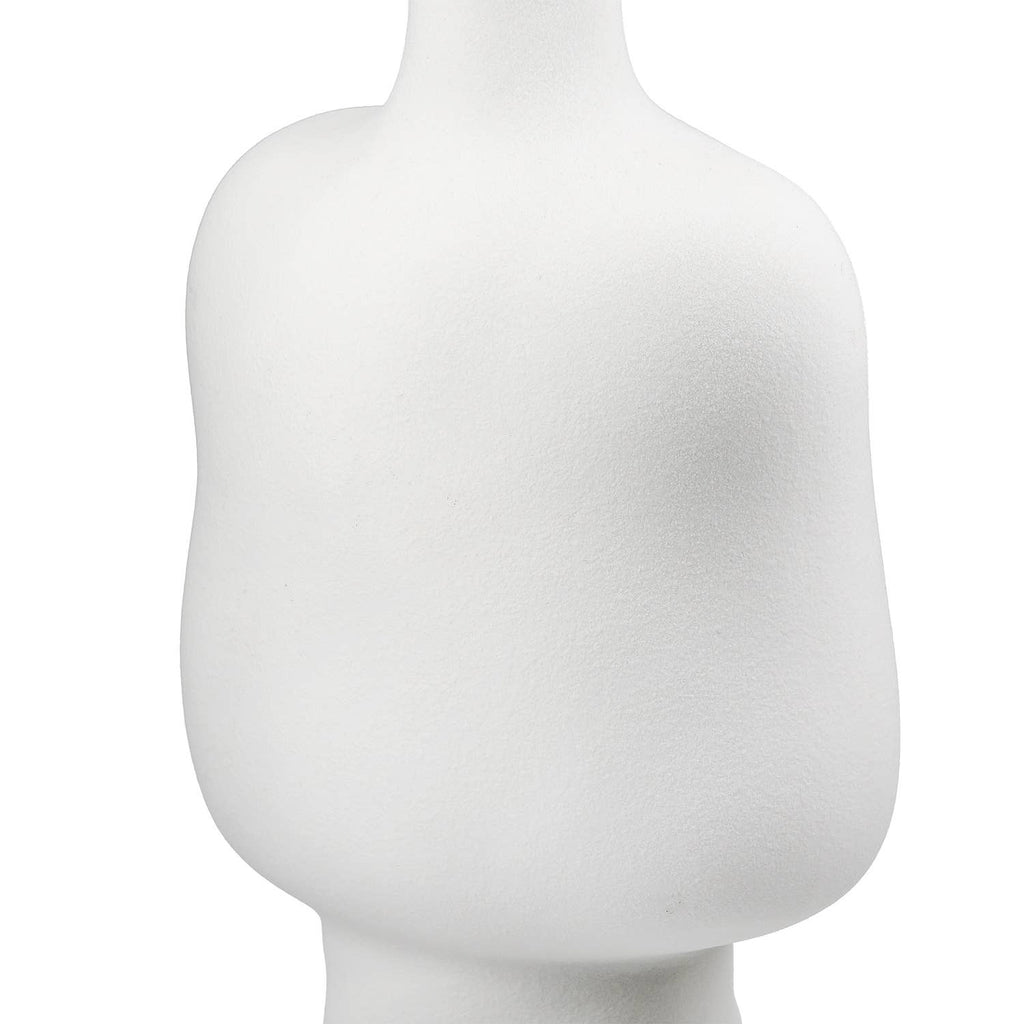 Ceramic White Organico Vase - LUXONAS HOME