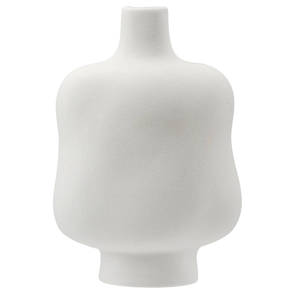 Ceramic White Organico Vase - LUXONAS HOME