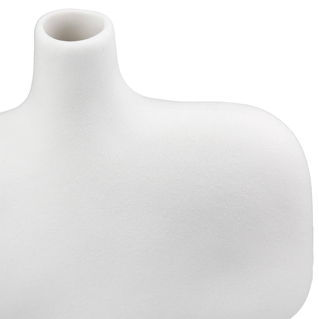 Ceramic White Organico Vase - LUXONAS HOME