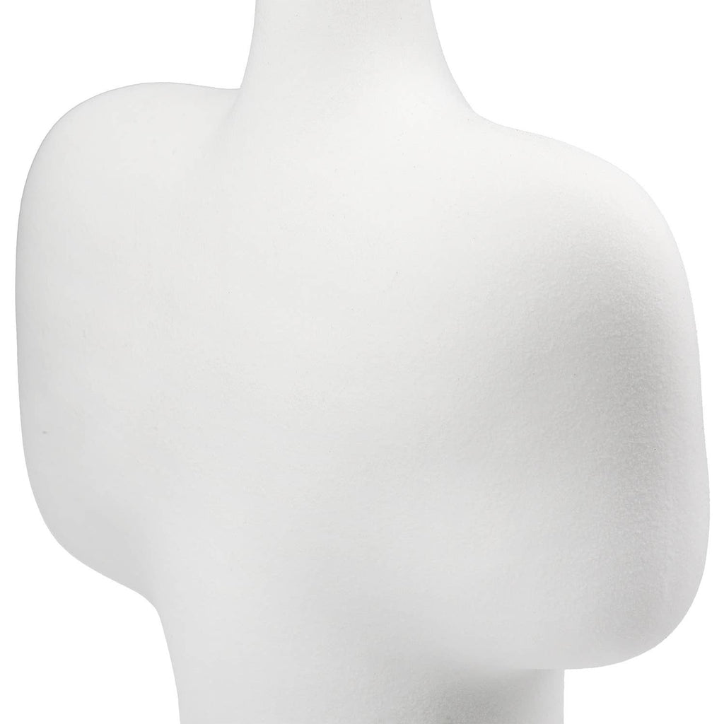 Ceramic White Organico Vase - LUXONAS HOME