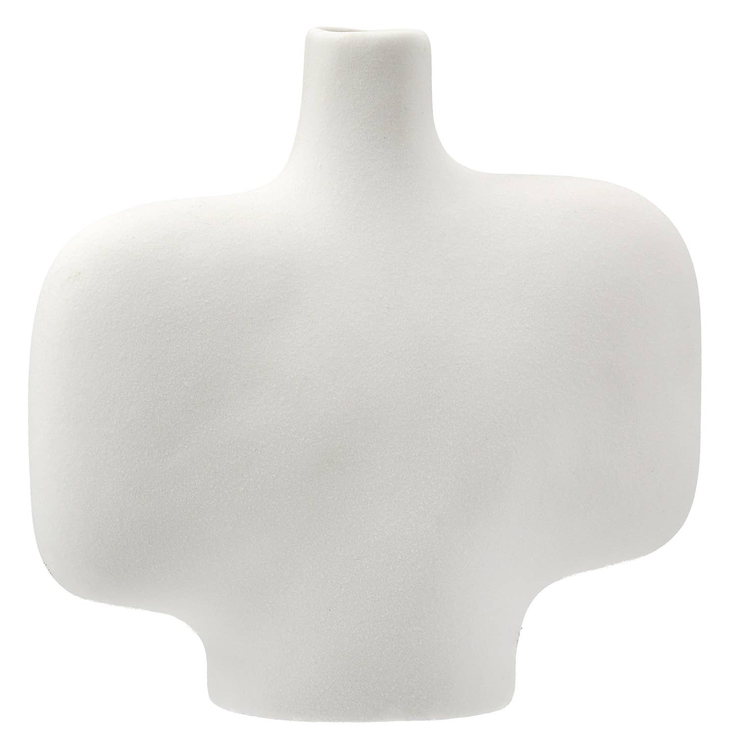 Ceramic White Organico Vase - LUXONAS HOME