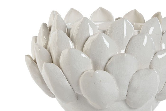 Ceramic White Pineapple Candleholder