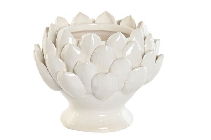 Ceramic White Pineapple Candleholder