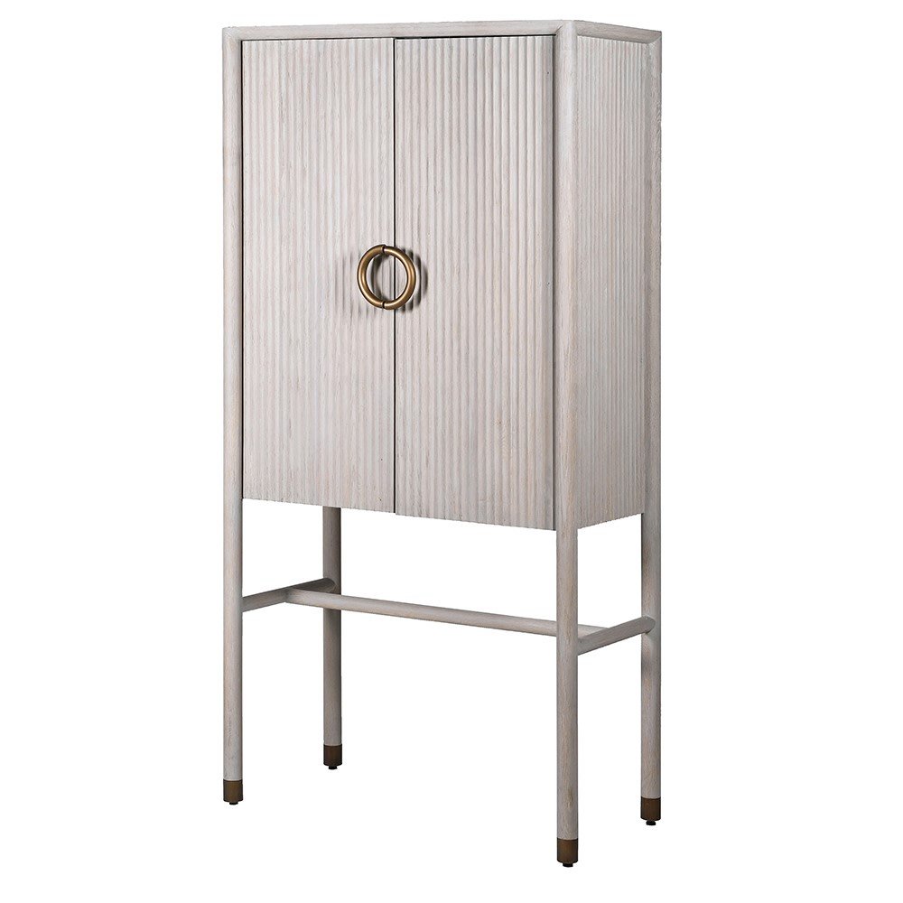 Chamille Cream Bar Cabinet - Stylish Storage Solution