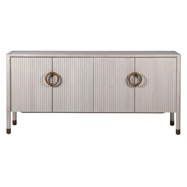 Chamille Oak 4 Door Sideboard - LUXONAS