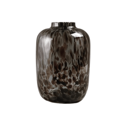 Cheetah Vase Smoke Small - LUXONAS HOME