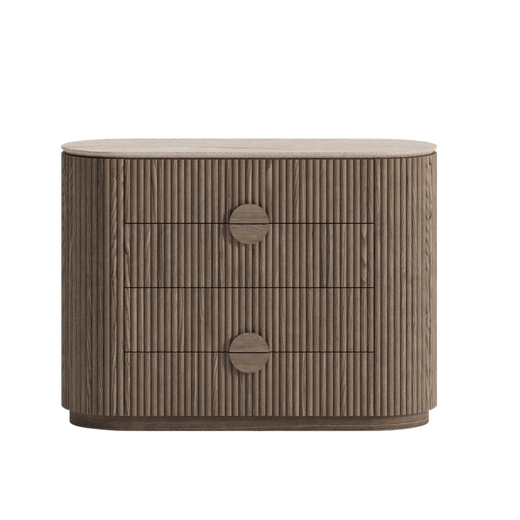 Tikal Marble Top 4 Drawer Chest