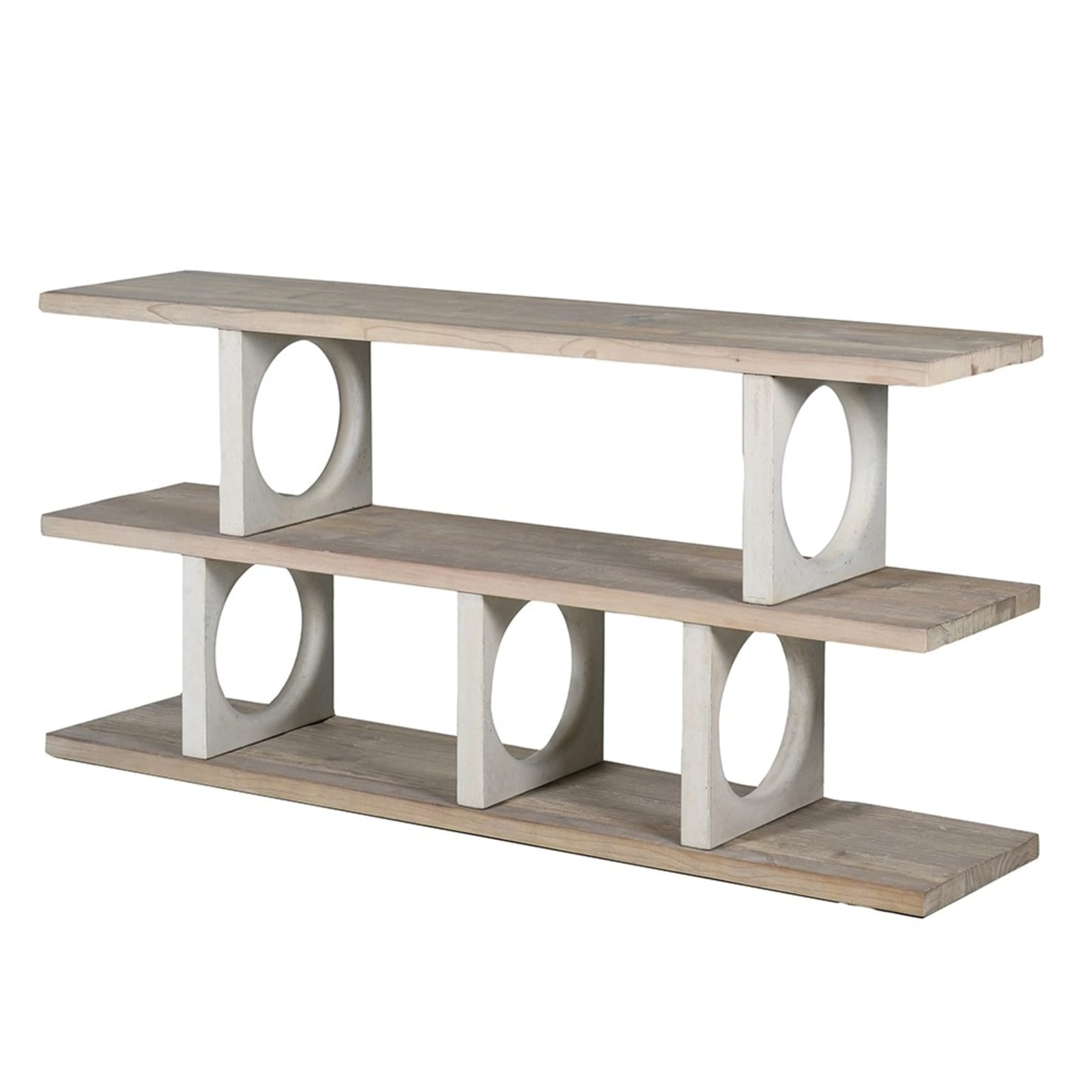 Circles Shelves 2 Tier Display Unit