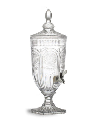 Clear Patterned 3-Litre Glass Drinks Server