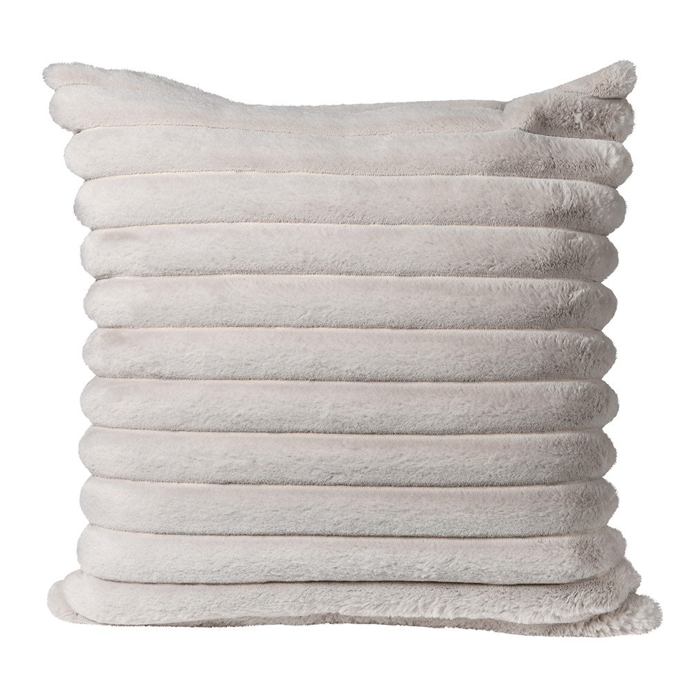 Cloud Ribbed Faux Fur Cushion
