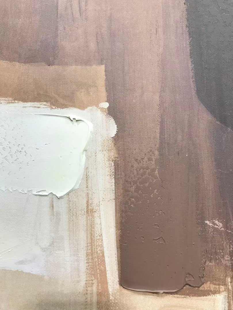 Cocoa Cascade Abstract Canvas Wall Art