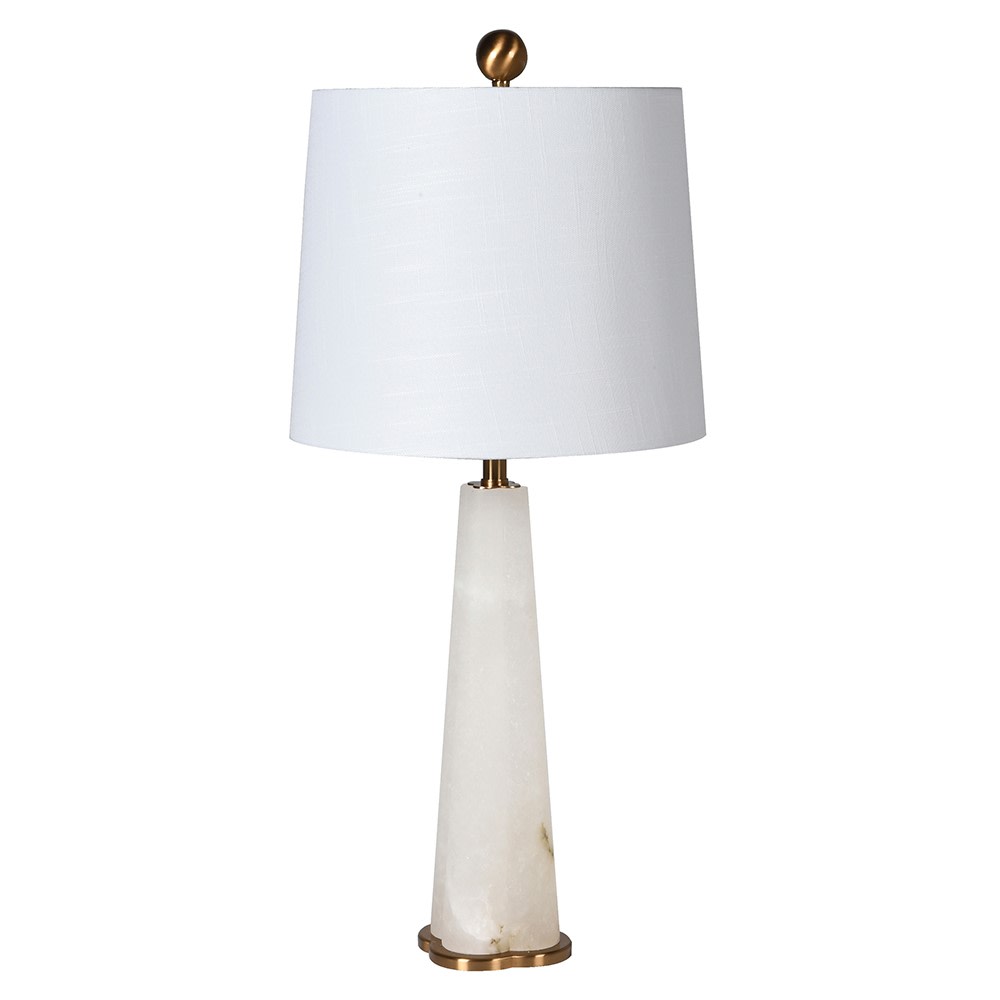 Conical Alabaster Table Lamp - Elegant Lighting for Any Space - LUXONAS