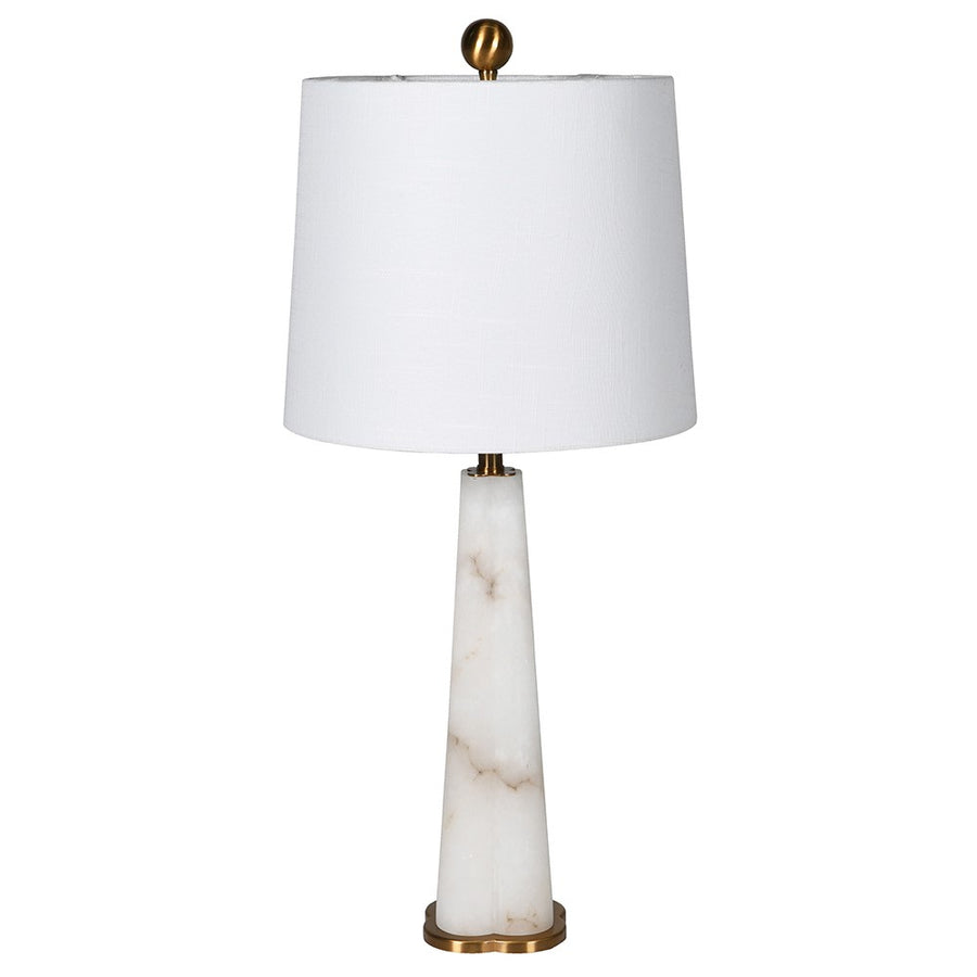 Conical Alabaster Table Lamp - Elegant Lighting for Any Space