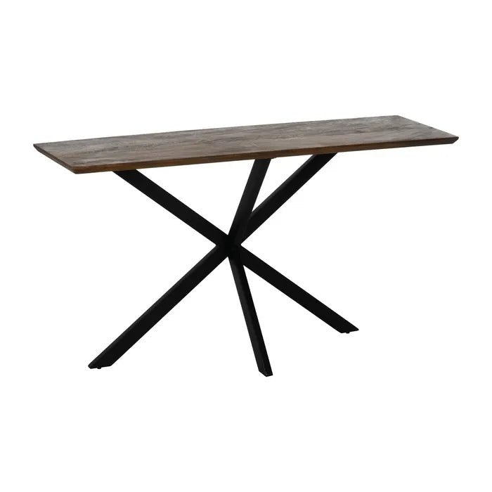 Console Yenoh Mango Wood - Elegant Entryway Table - LUXONAS