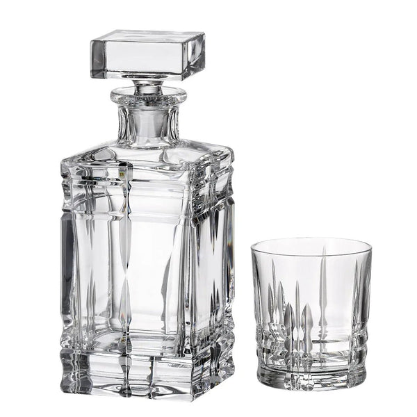 'Corona' Crystal Whisky Set