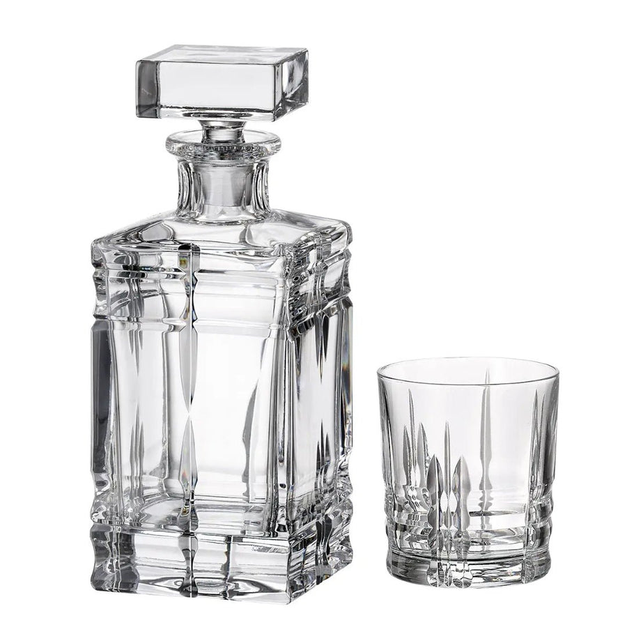 'Corona' Crystal Whisky Set