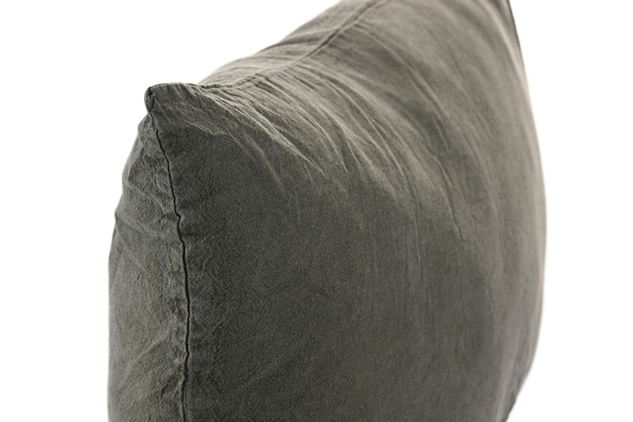 Cotton Bolster Cushion, Green