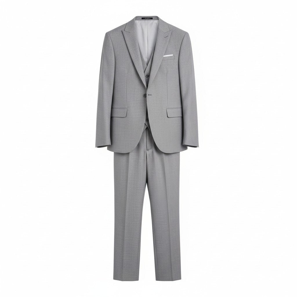 Cotton Light Grey Suit