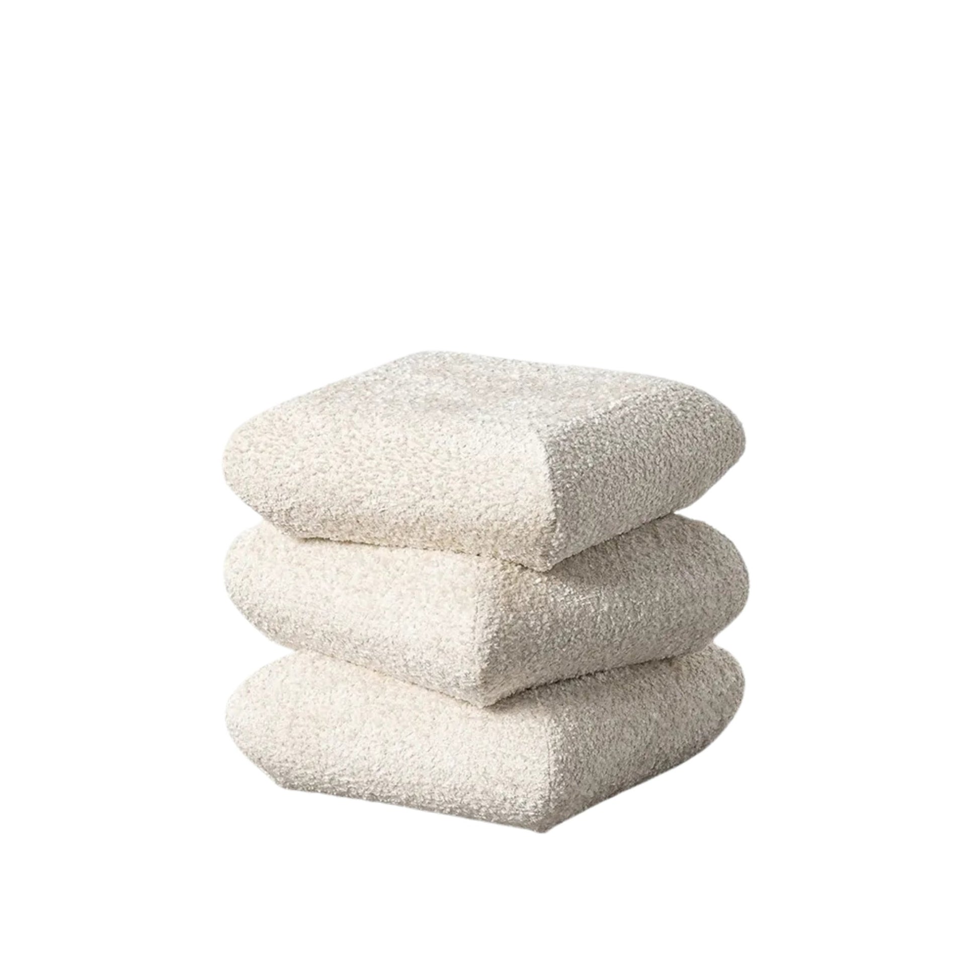 Cream 3 Tier Footstool - LUXONAS HOME