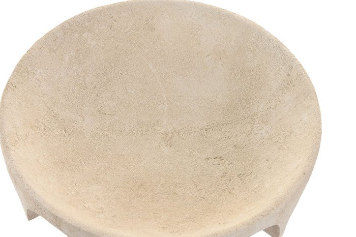 Cream Cement Finish Bowl