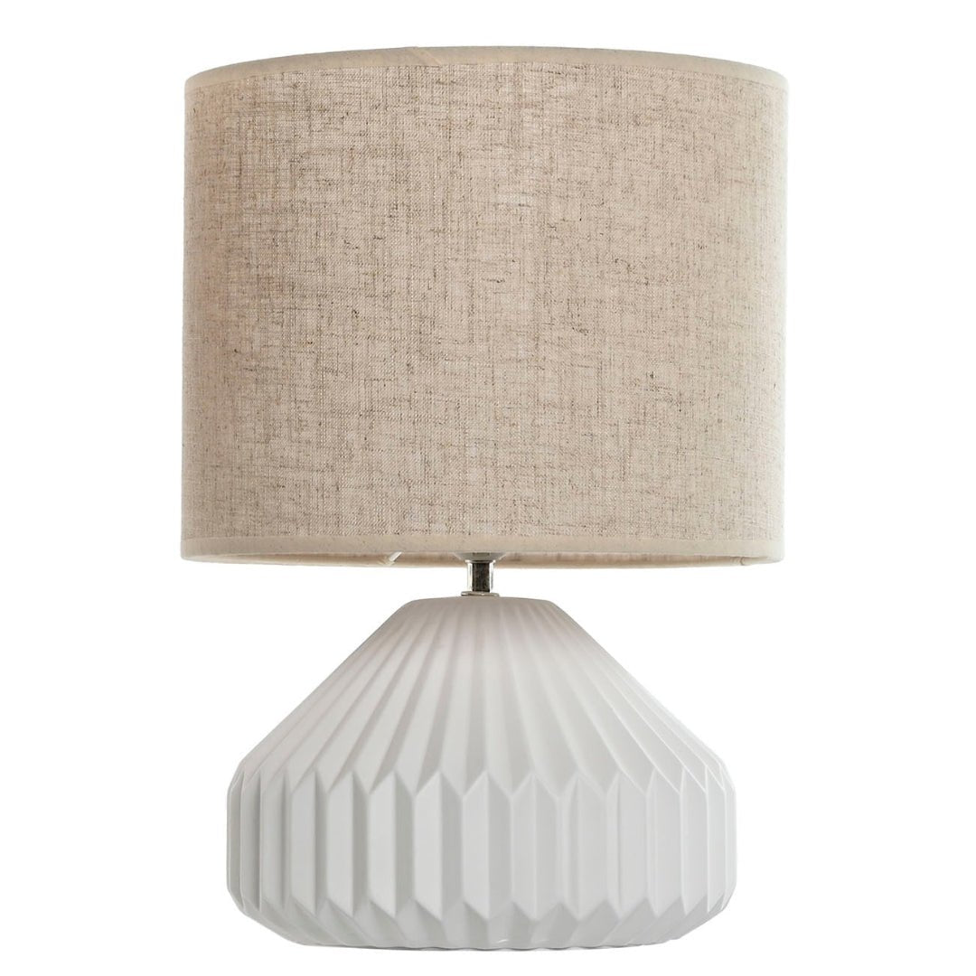 Cream Linen Shade Table Lamp - LUXONAS