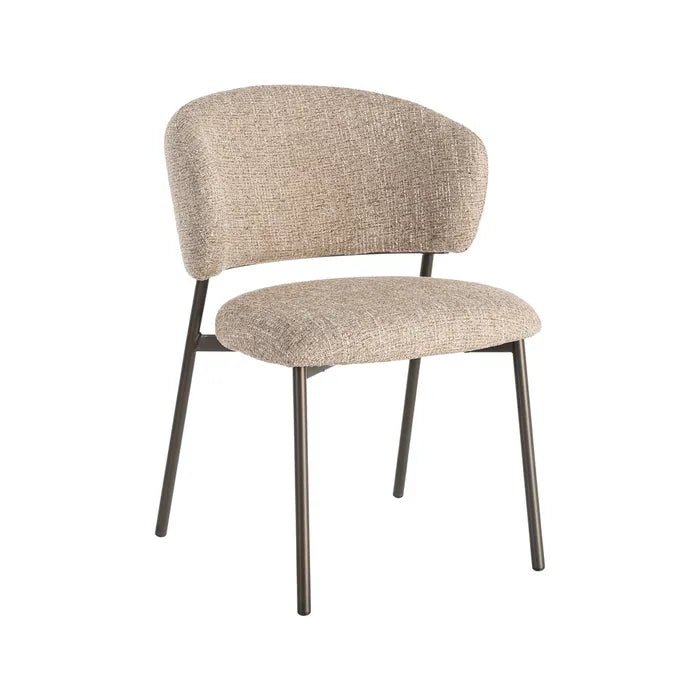 Cream Marbled Dining Chair