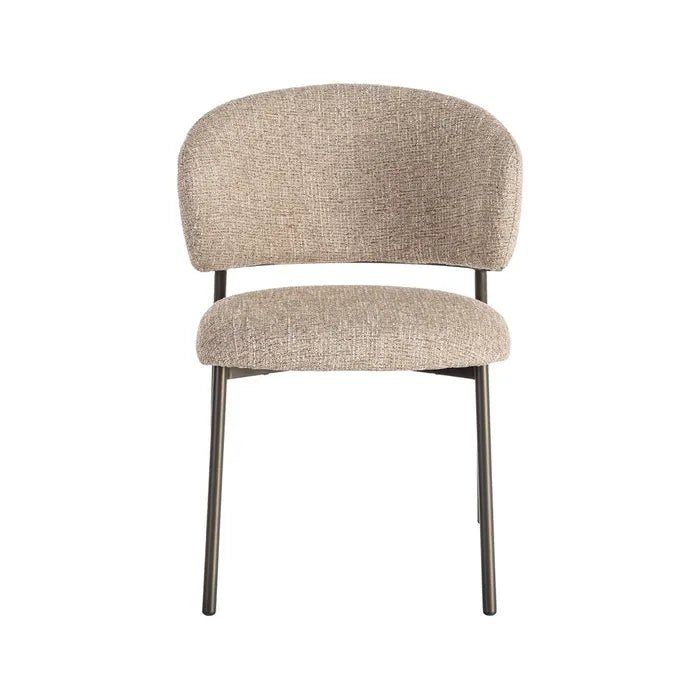 Cream Marbled Dining Chair