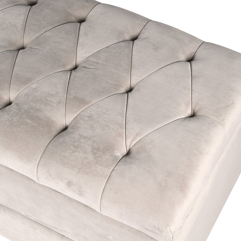 Cream Shoe Storage Bench - LUXONAS