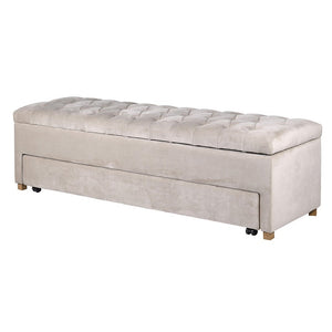 Cream Shoe Storage Bench - LUXONAS