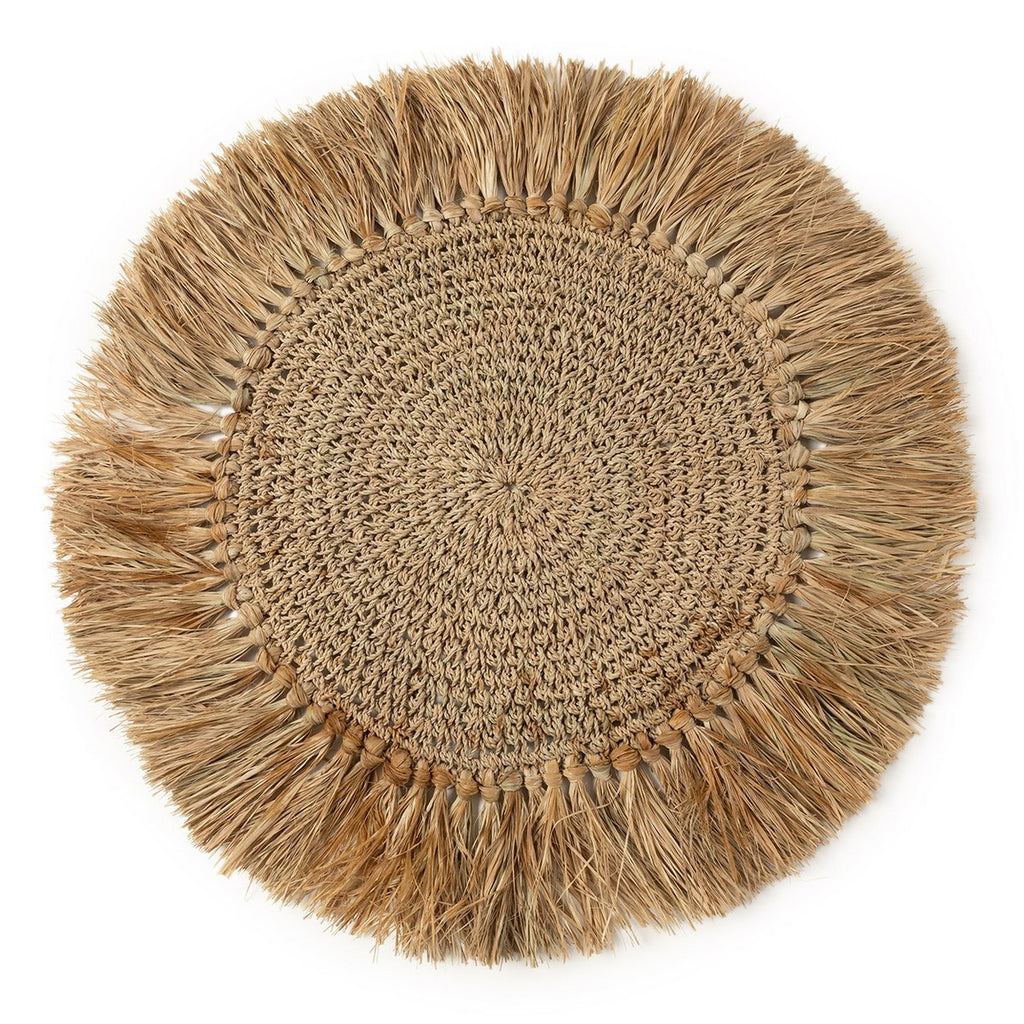 Crochet Raffia Placemat - Natural - LUXONAS HOME