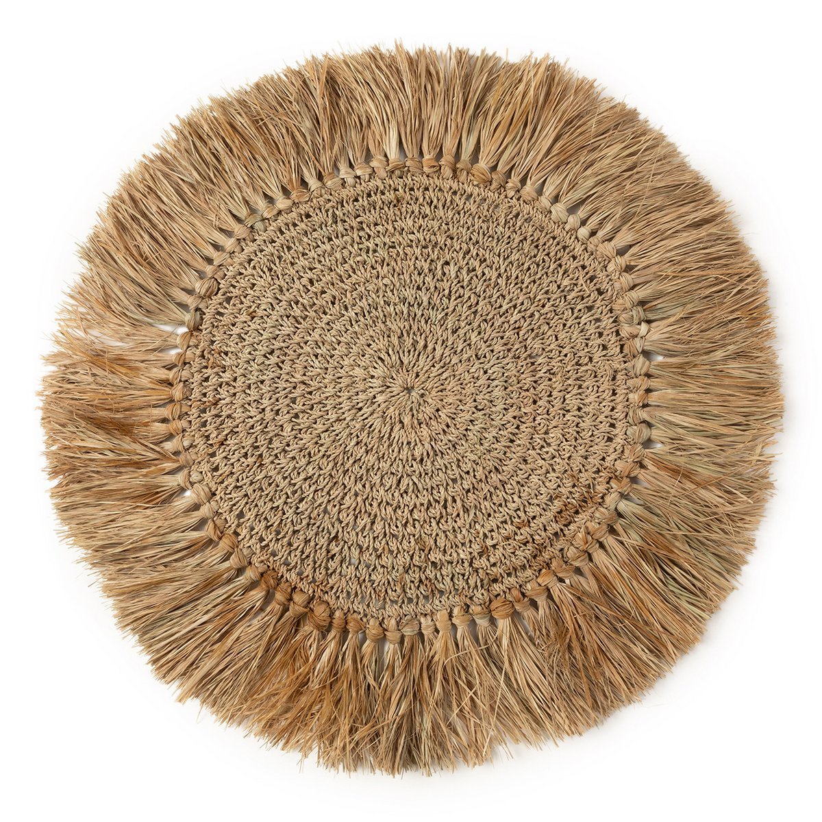 Crochet Raffia Placemat - Natural - LUXONAS HOME