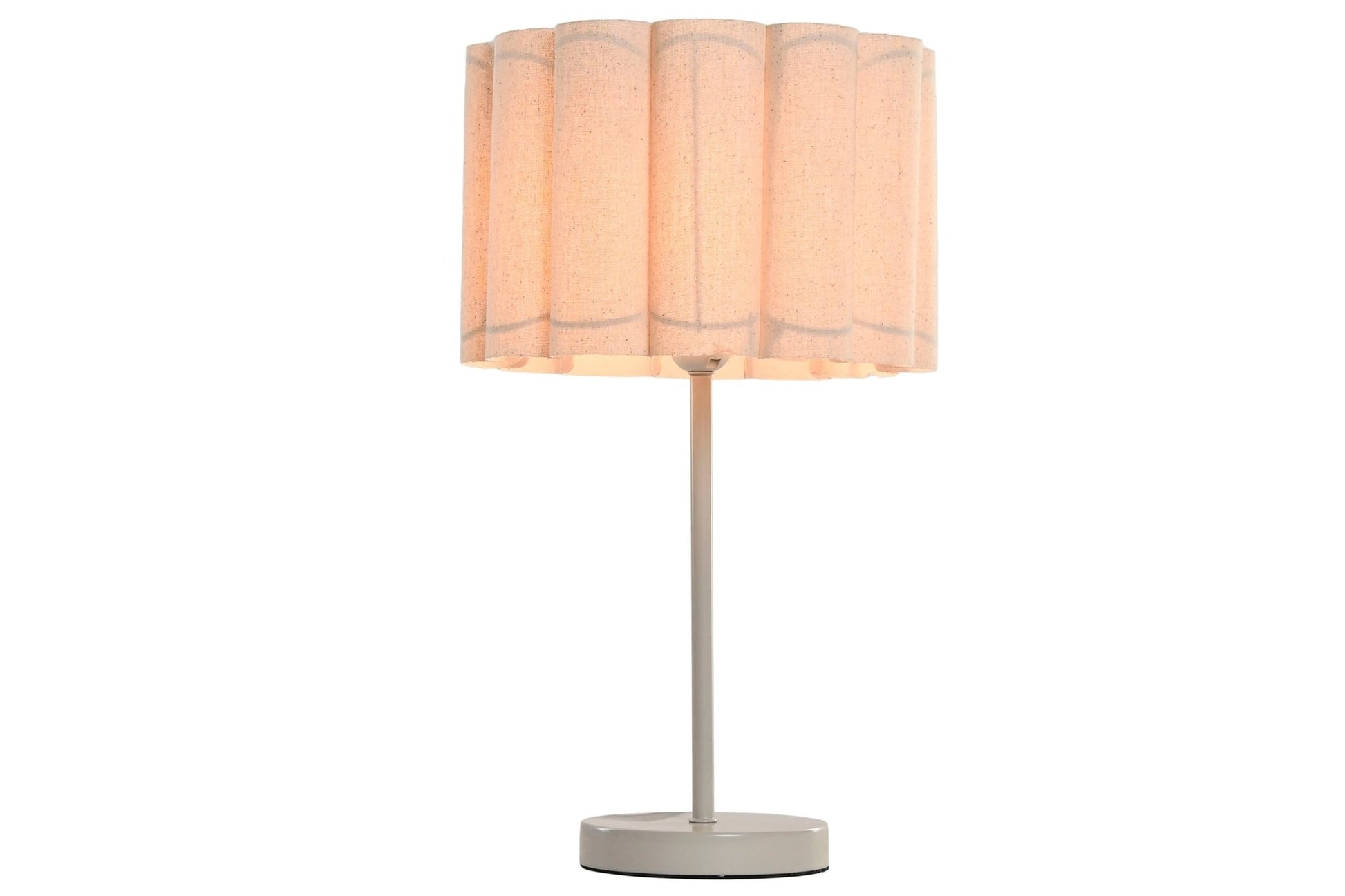 Crudo Table Lamp w/Linen Shade - LUXONAS