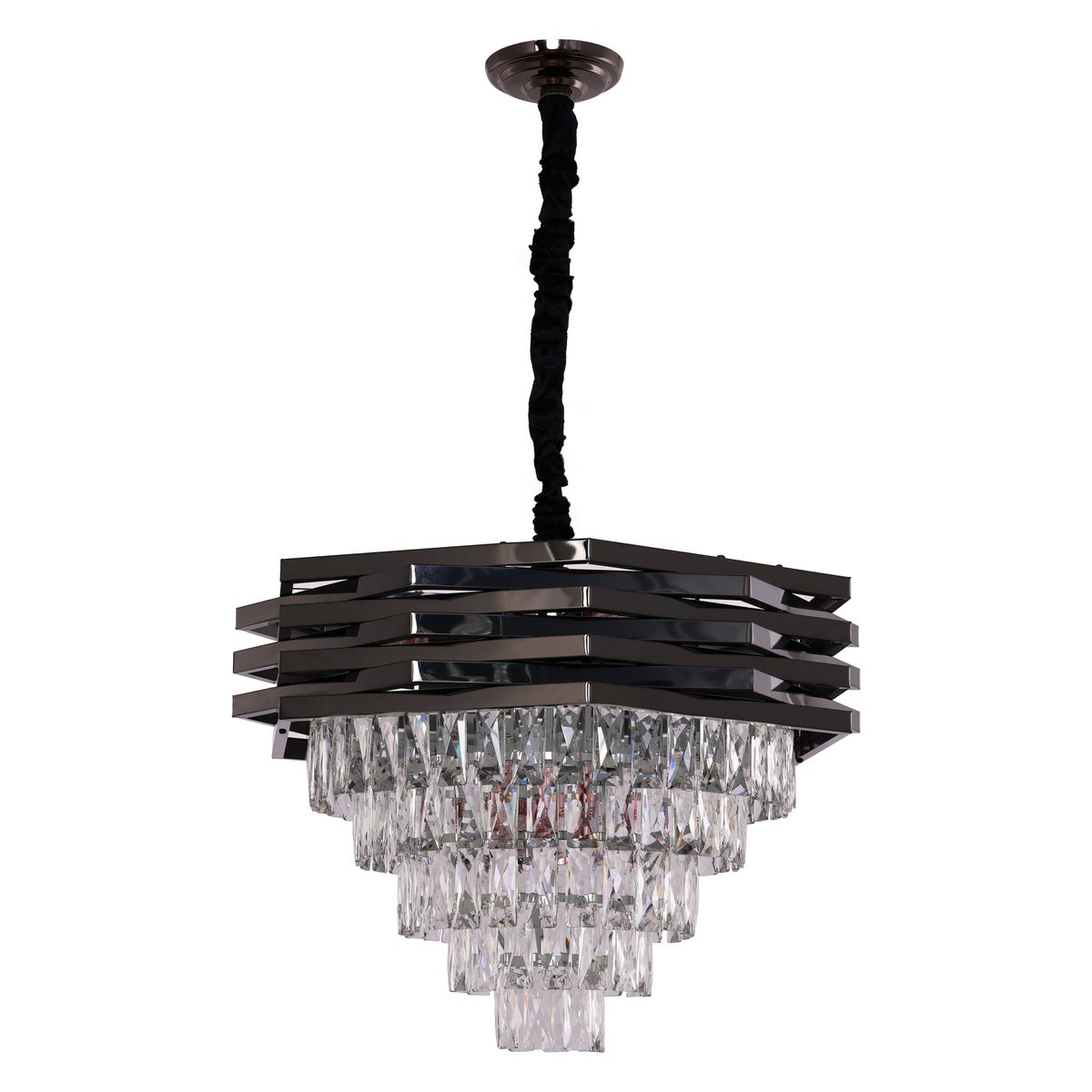Crystal Black hanging lamp | 60cm - LUXONAS HOME