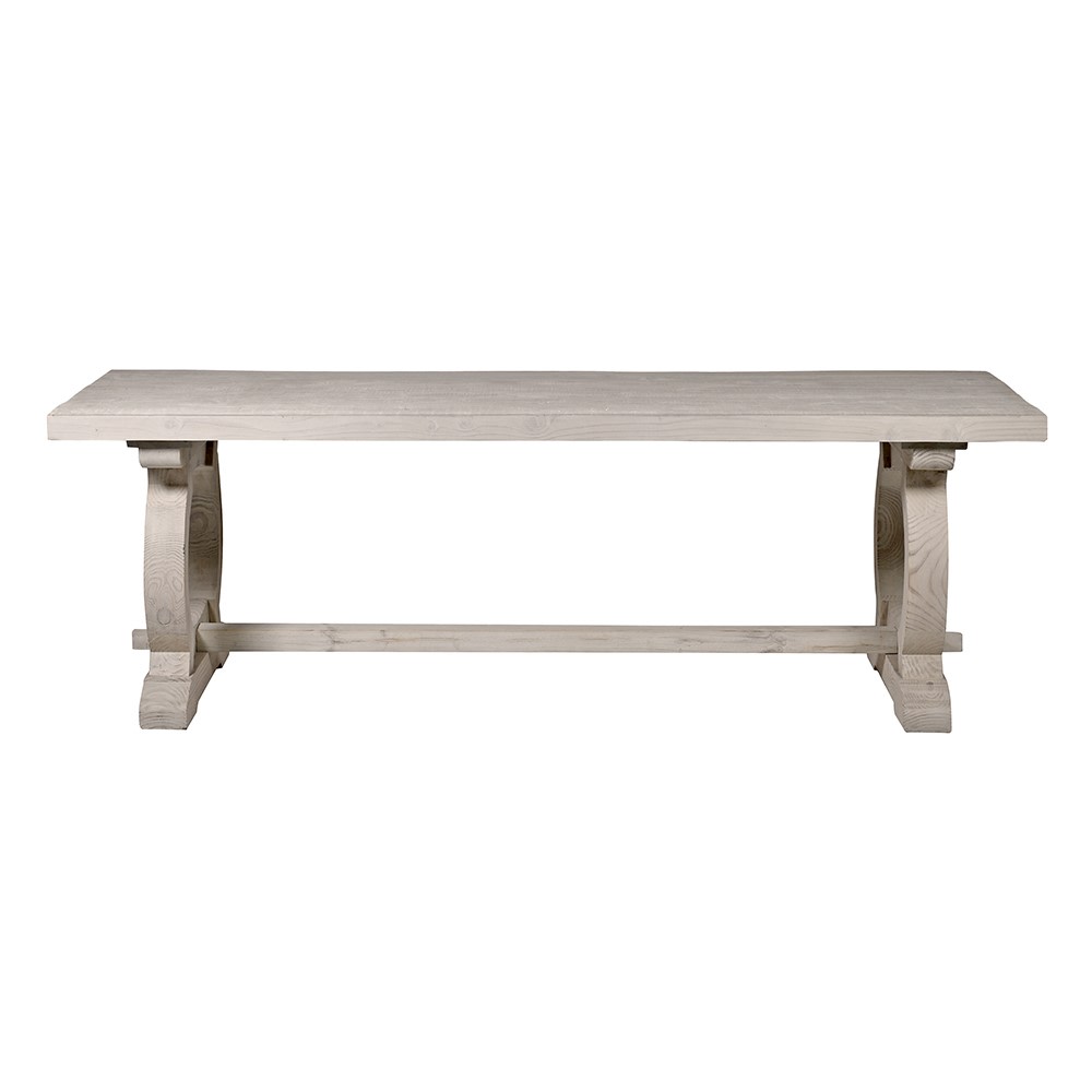 Curved Leg Dining Table – Elegant Pine Design for Modern Homes - LUXONAS