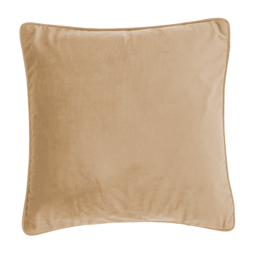 Cushion (filled) VELVET - 45x45 cm: Sand
