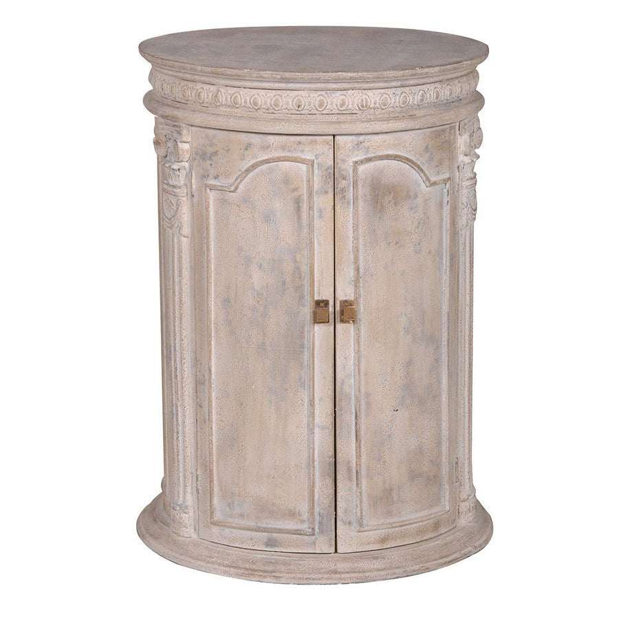 Cylindrical 2 Door Bedside