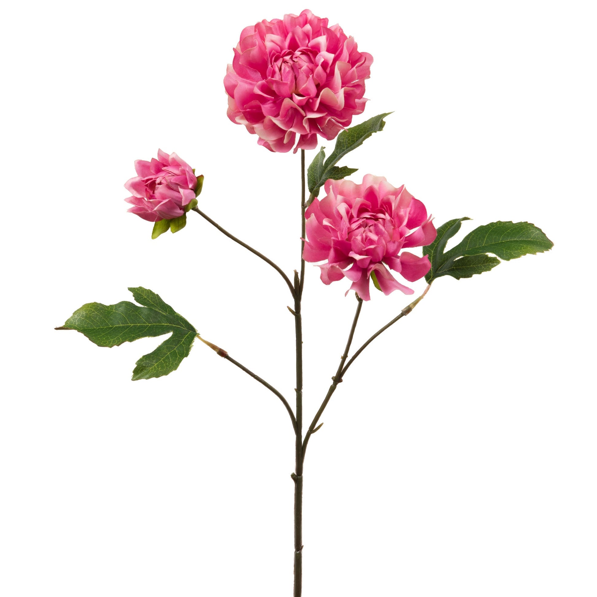 Dahlia Linda Pink Stem - 64cm Faux Floral Accent