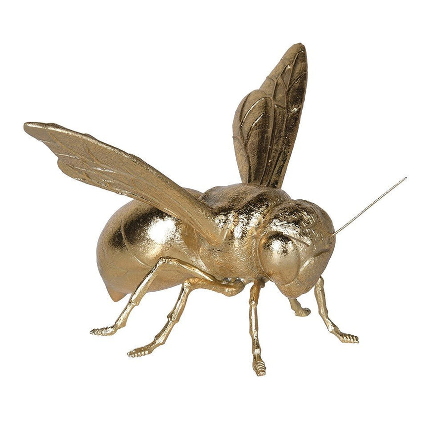 Decorative Gold Bee Figurine Made of Polyresin