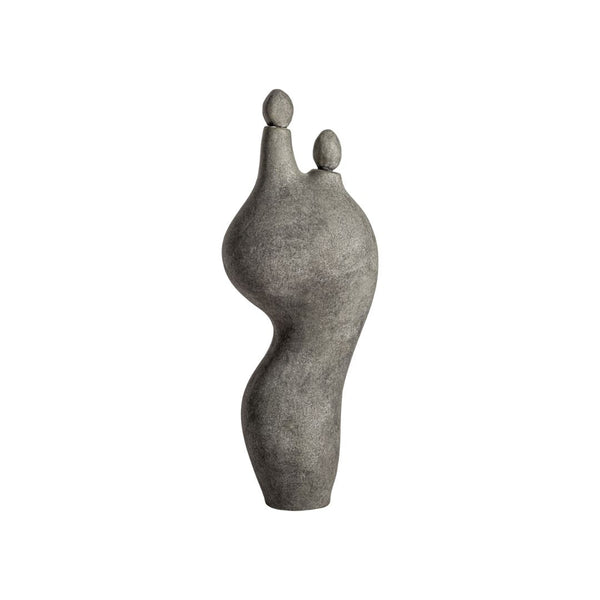 Dekha Deco Figure - Grey Ceramic Decorative Sculpture