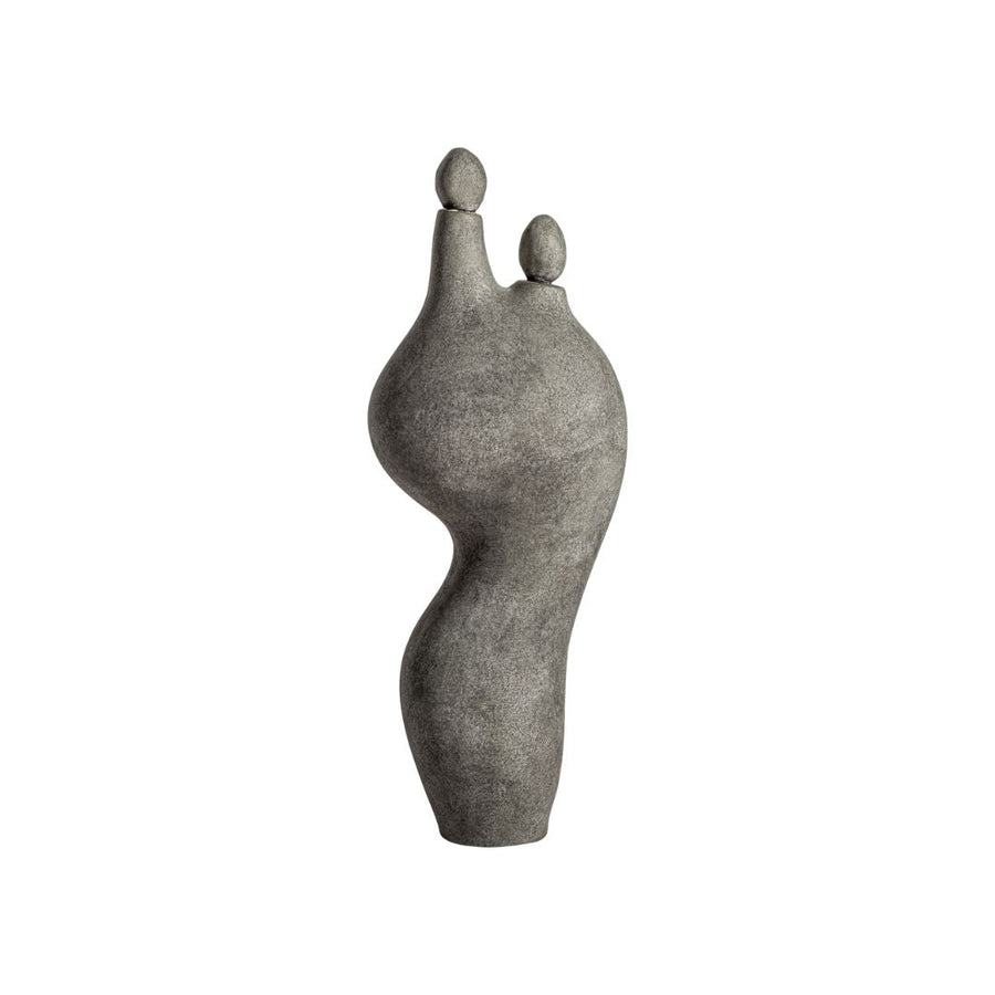 Dekha Deco Figure - Grey Ceramic Decorative Sculpture