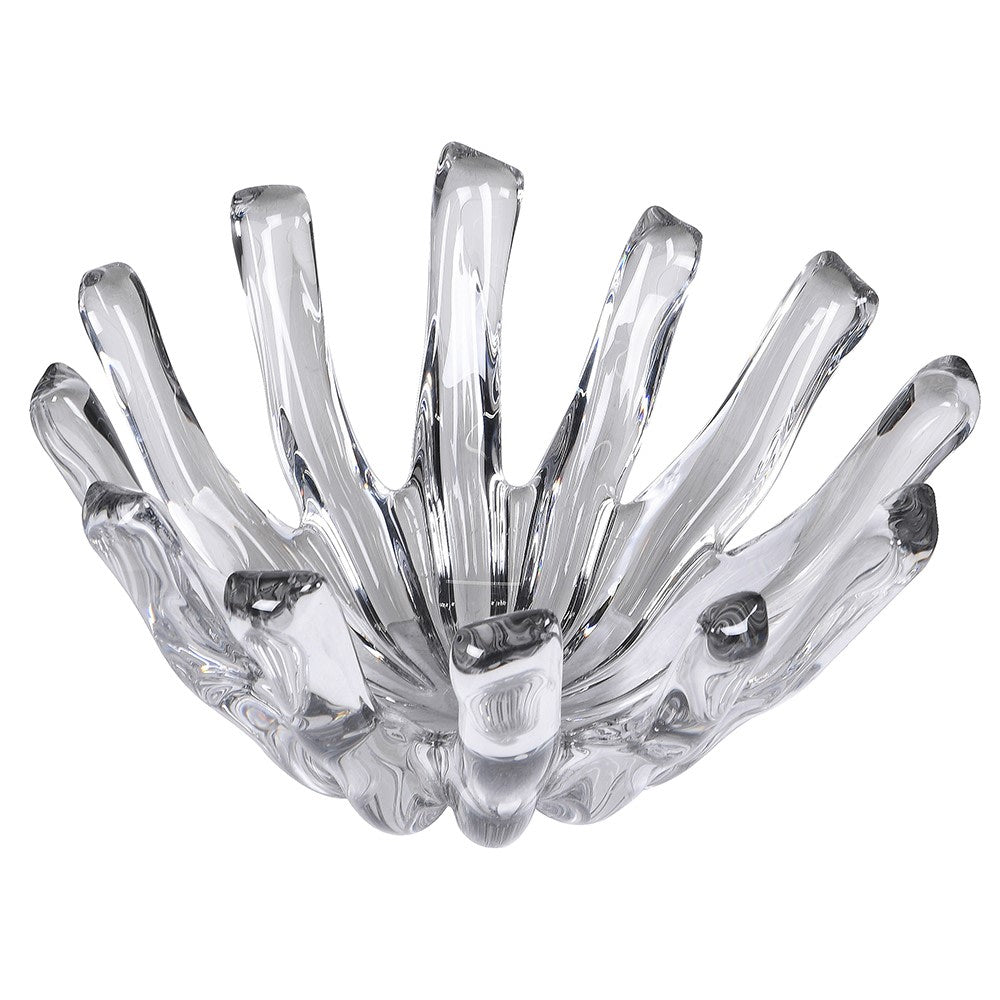 Diagonal Shard Sculpture - Hand Blown Glass Art Piece - LUXONAS