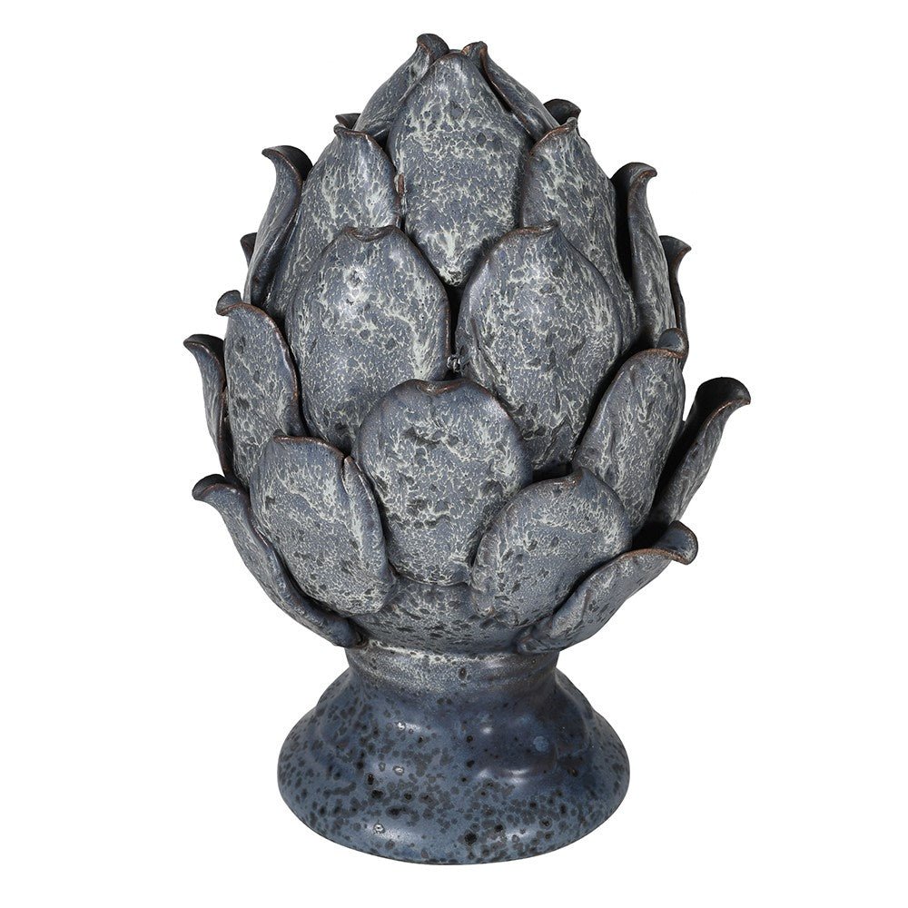 Distressed Ceramic Artichoke Ornament - LUXONAS