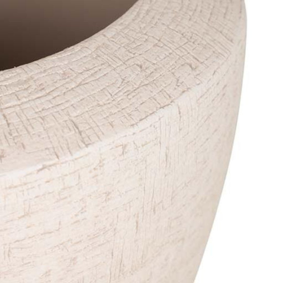 Distressed Ceramic Planter 26cm - LUXONAS