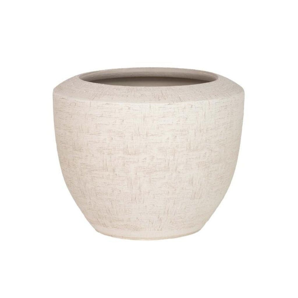 Distressed Ceramic Planter 34cm