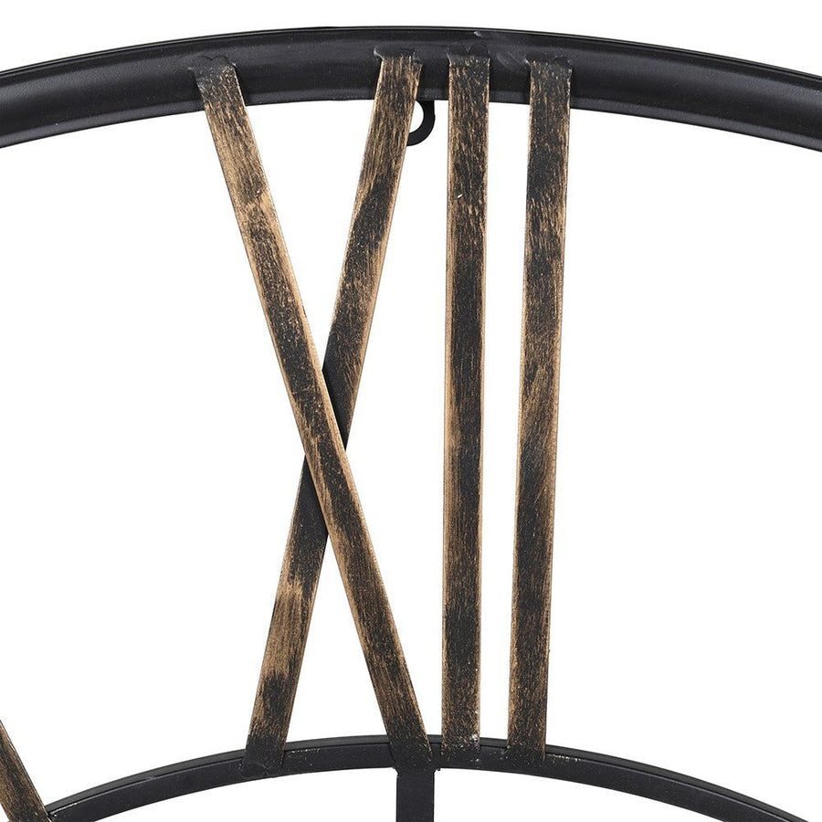 Distressed Gold Wall Clock 97 cm