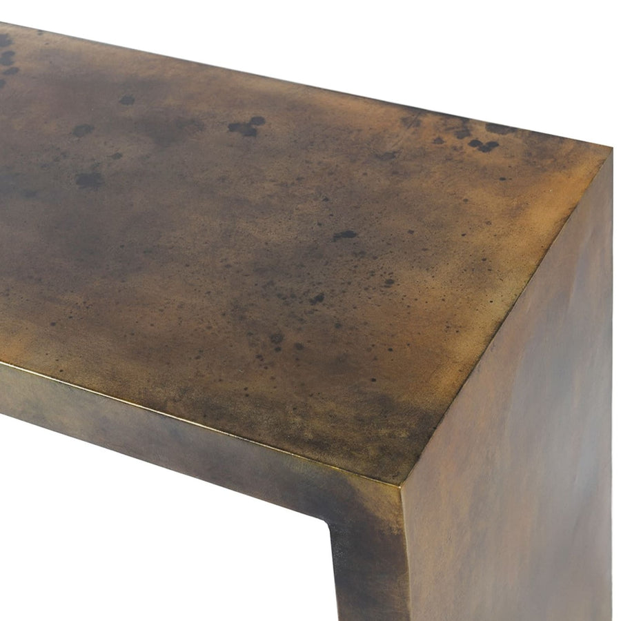 Distressed Iron Console Table