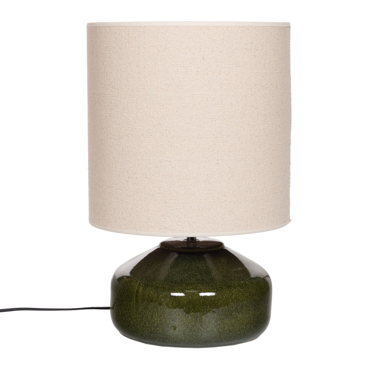 Domitille Table Lamp in Khaki with Cotton Shade
