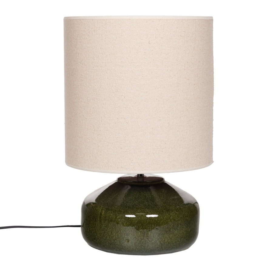 Domitille Table Lamp in Khaki with Cotton Shade